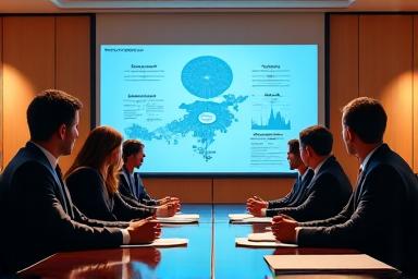 Image de conseil stratégique avec des graphiques de croissance